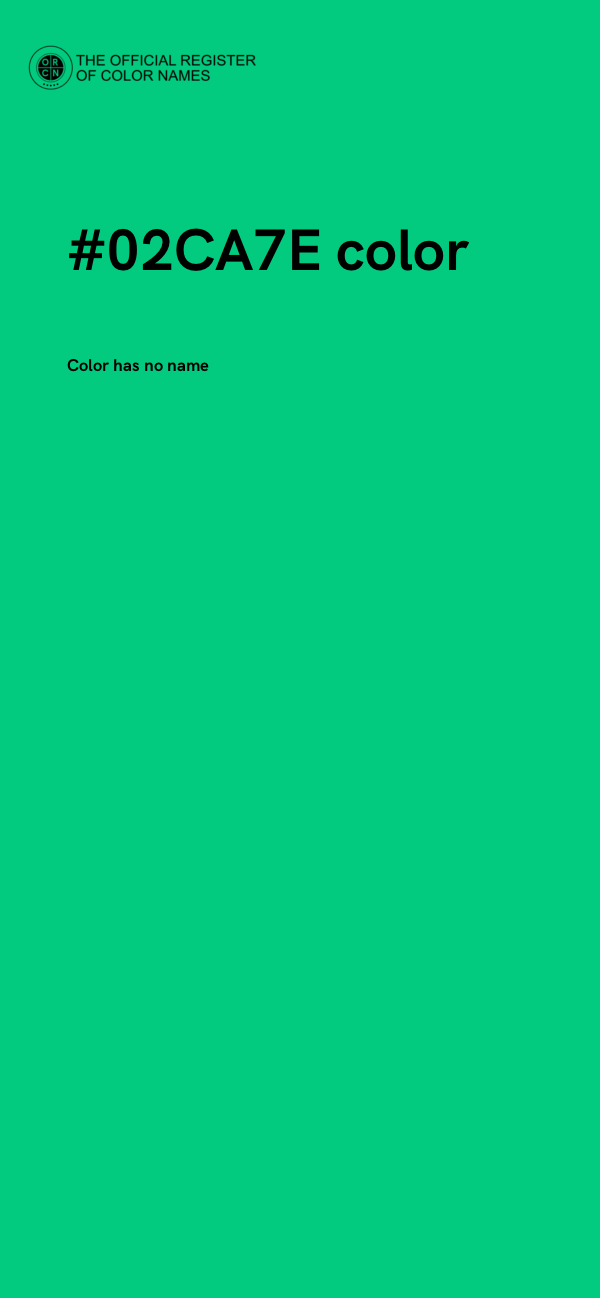 #02CA7E color image