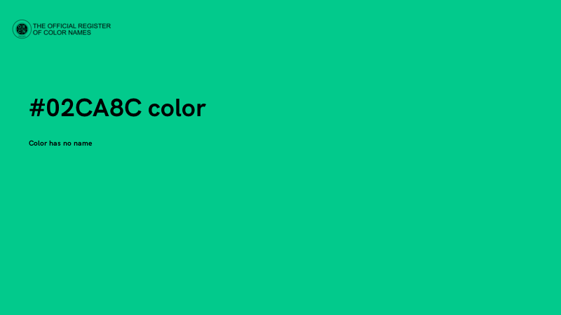 #02CA8C color image