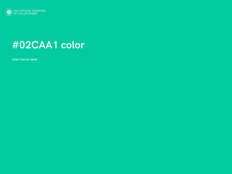 #02CAA1 color image