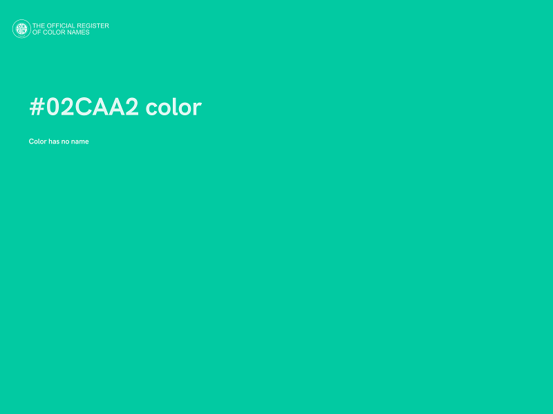 #02CAA2 color image