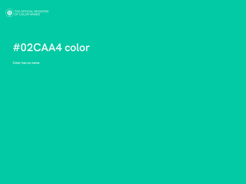 #02CAA4 color image