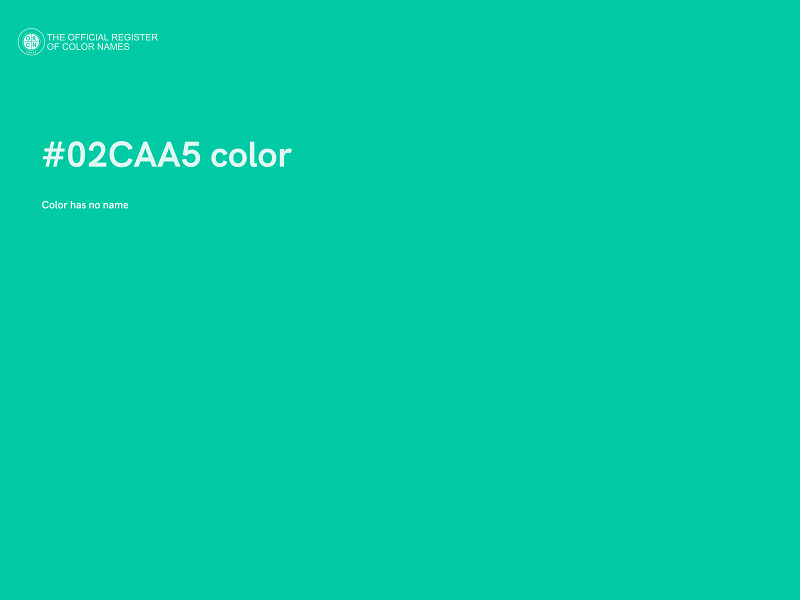 #02CAA5 color image