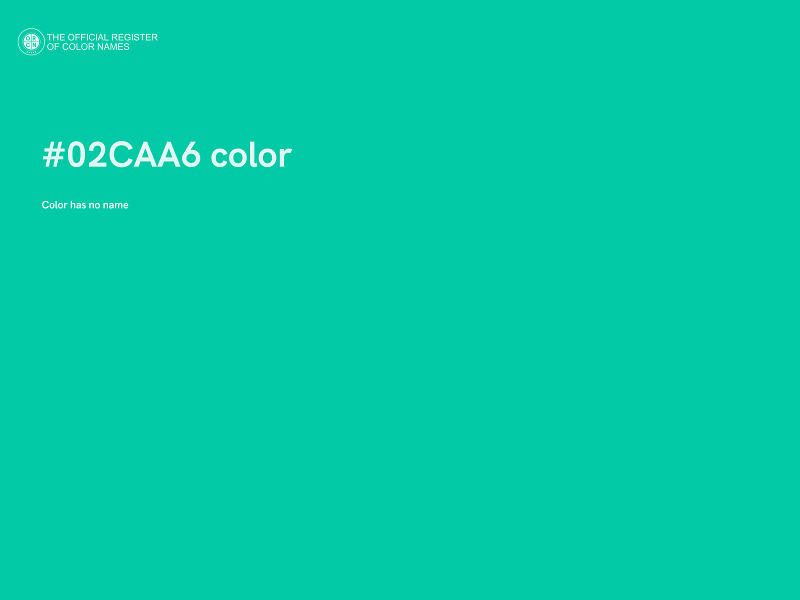 #02CAA6 color image