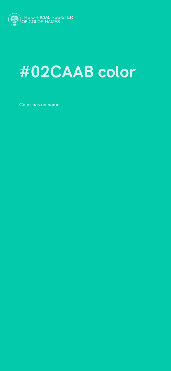 #02CAAB color image