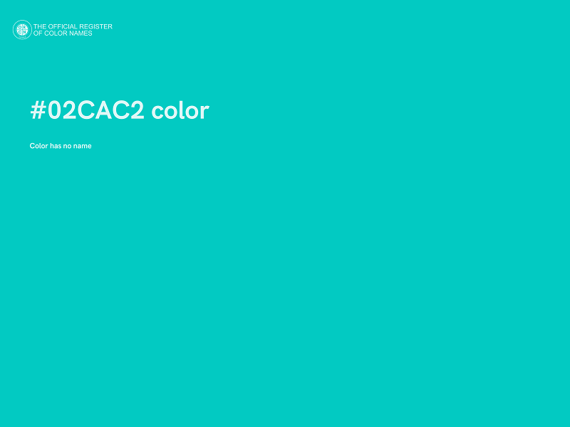 #02CAC2 color image