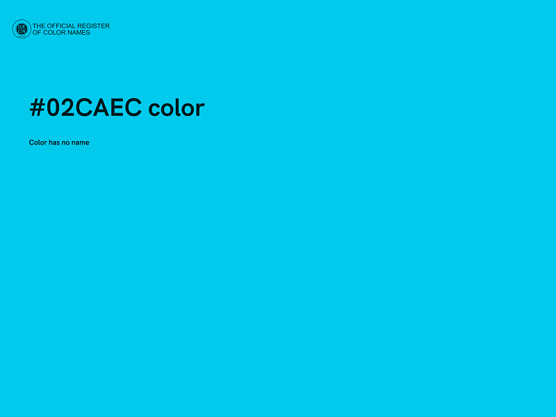 #02CAEC color image