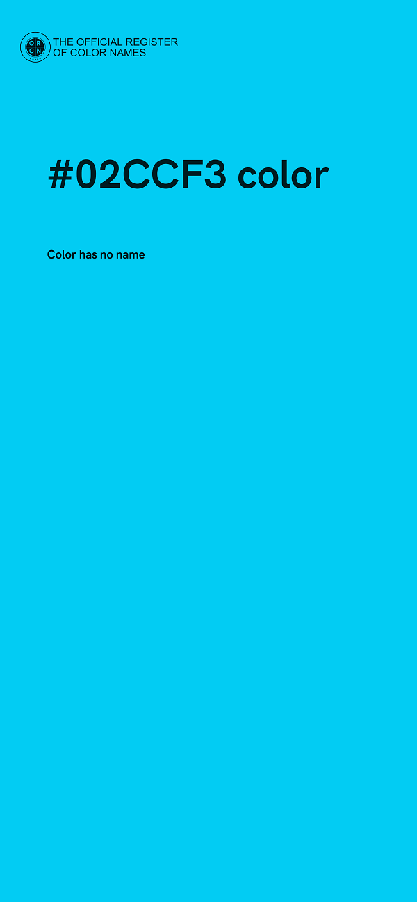 #02CCF3 color image