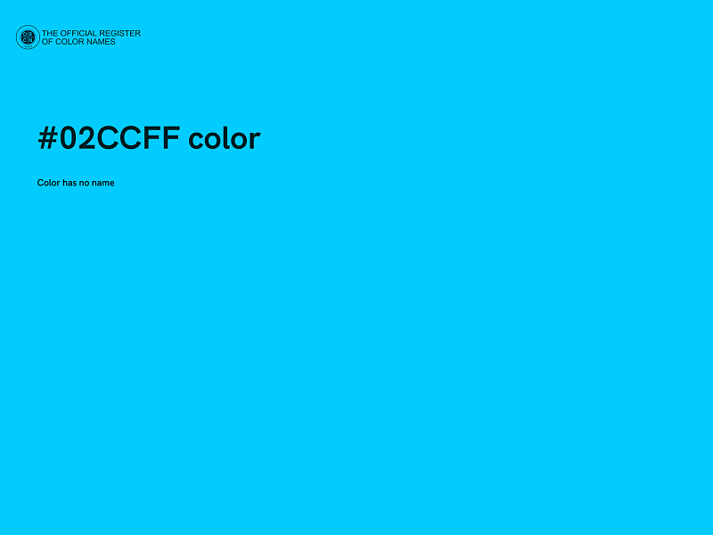 #02CCFF color image