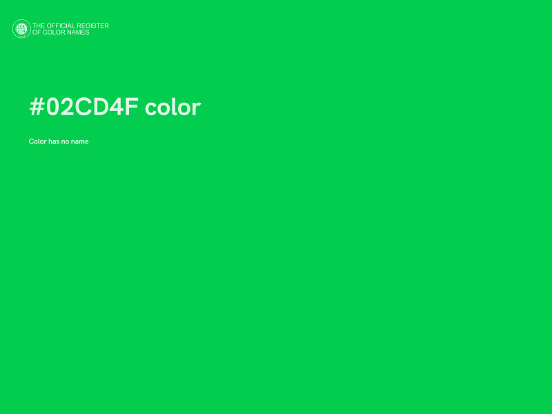 #02CD4F color image