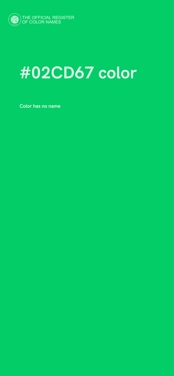 #02CD67 color image