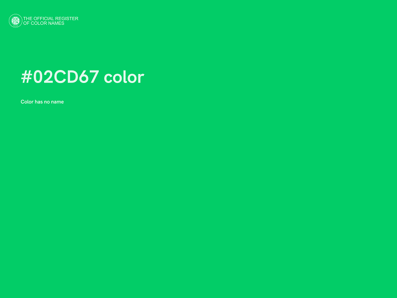 #02CD67 color image