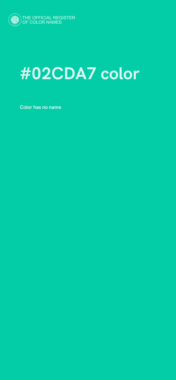 #02CDA7 color image