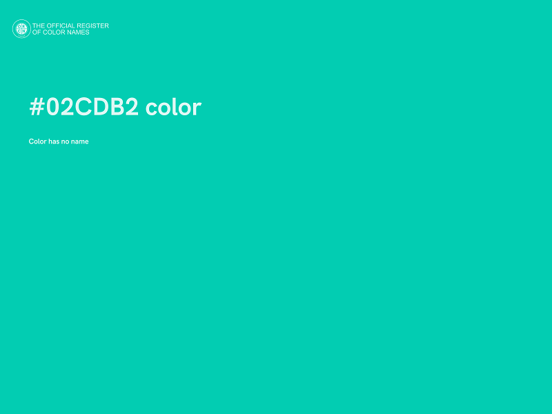 #02CDB2 color image