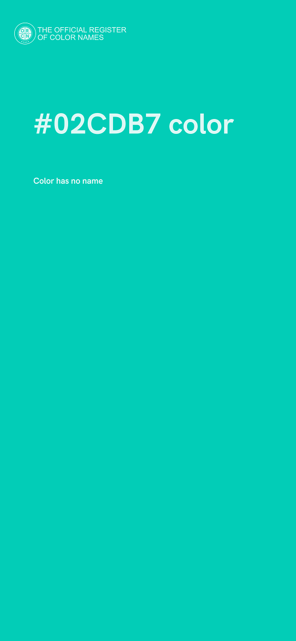 #02CDB7 color image