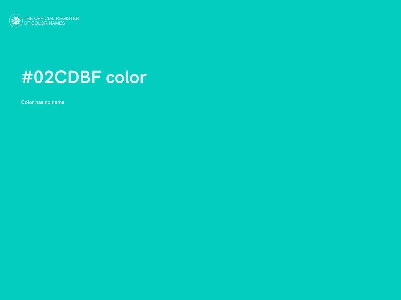 #02CDBF color image