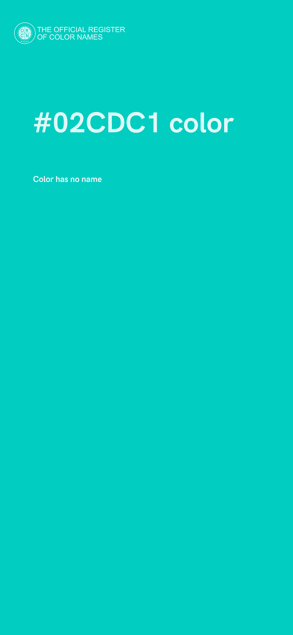 #02CDC1 color image