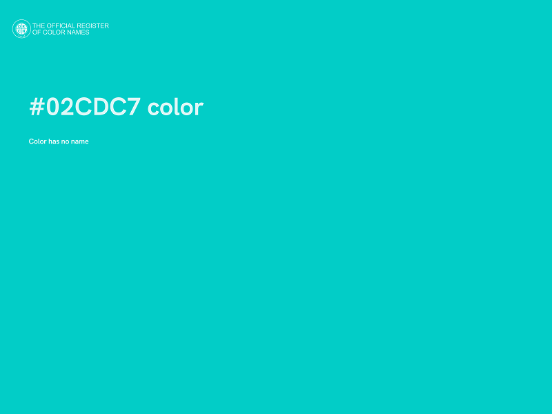 #02CDC7 color image