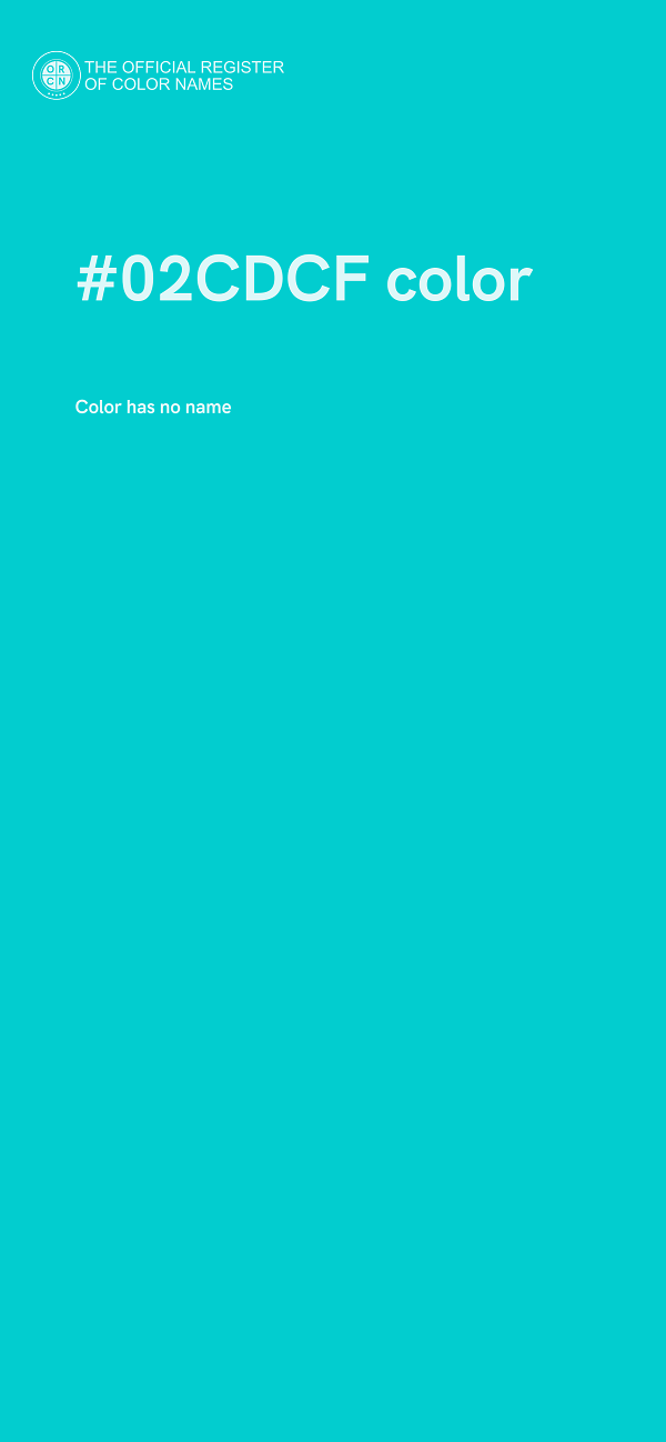 #02CDCF color image