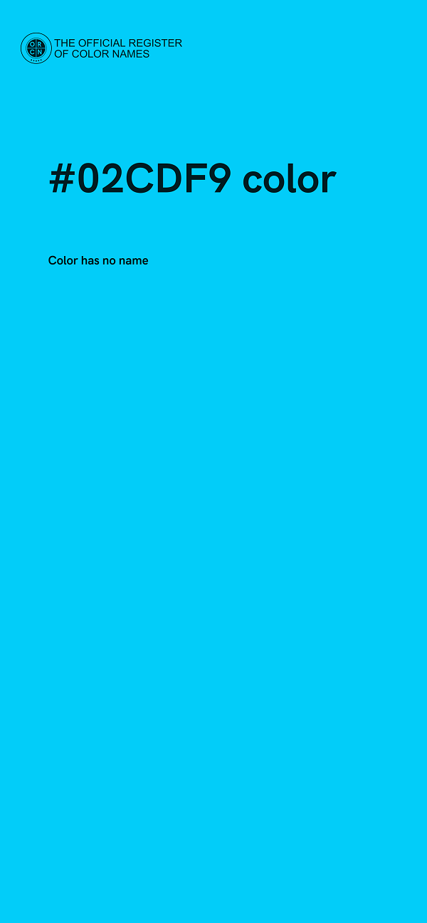 #02CDF9 color image