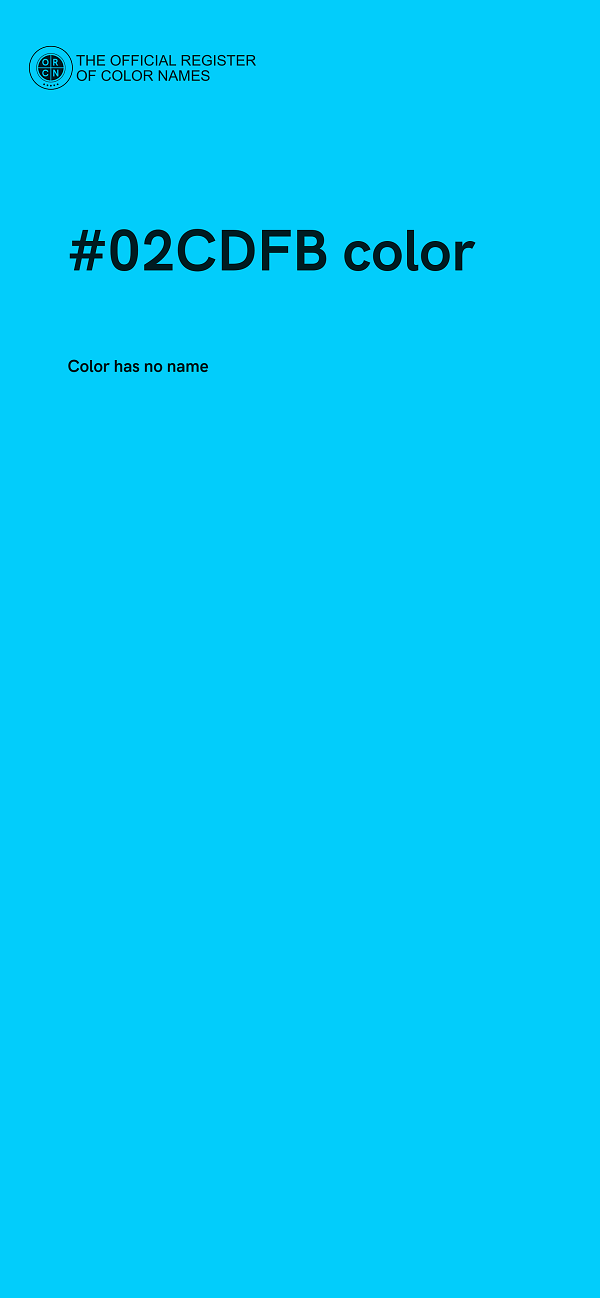 #02CDFB color image