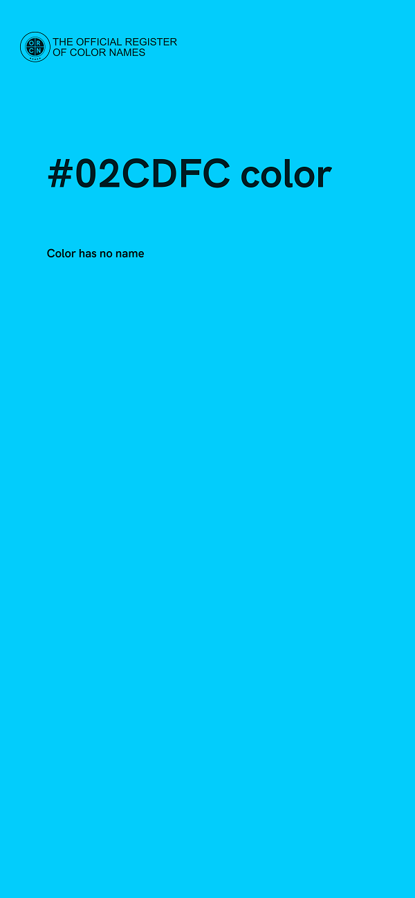 #02CDFC color image