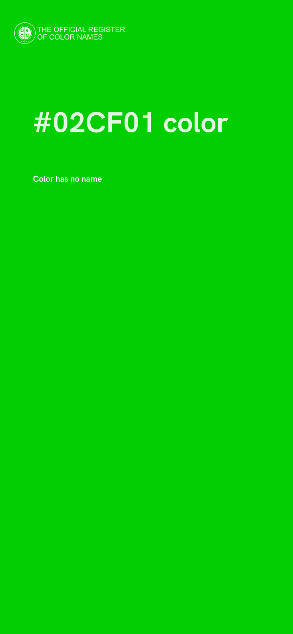 #02CF01 color image