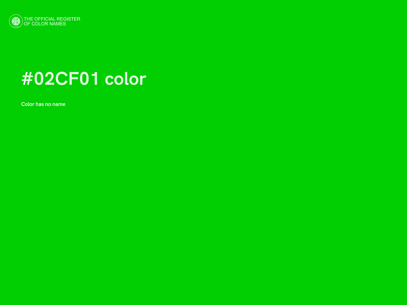 #02CF01 color image
