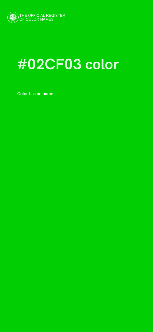 #02CF03 color image