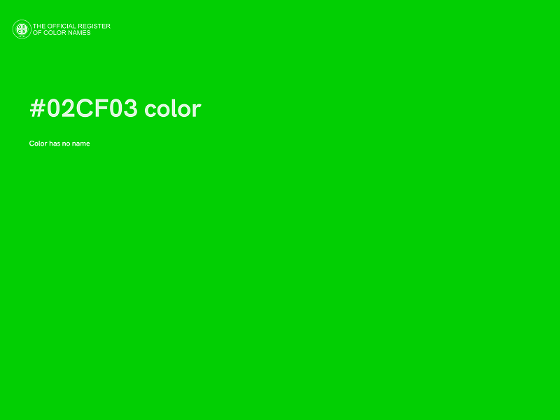 #02CF03 color image