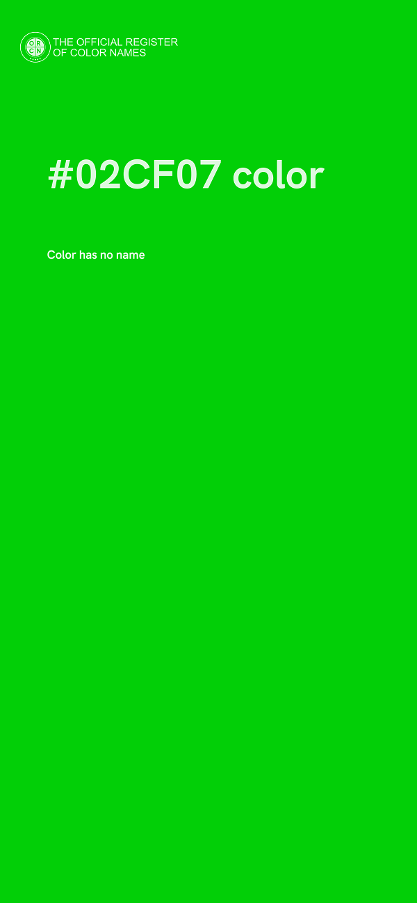 #02CF07 color image