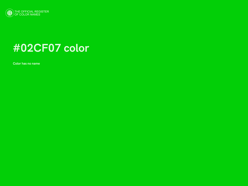 #02CF07 color image