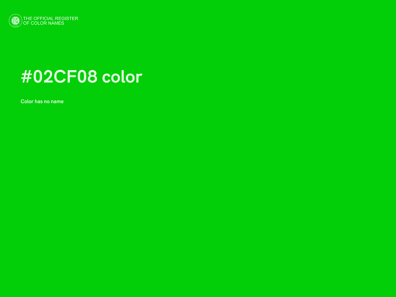 #02CF08 color image