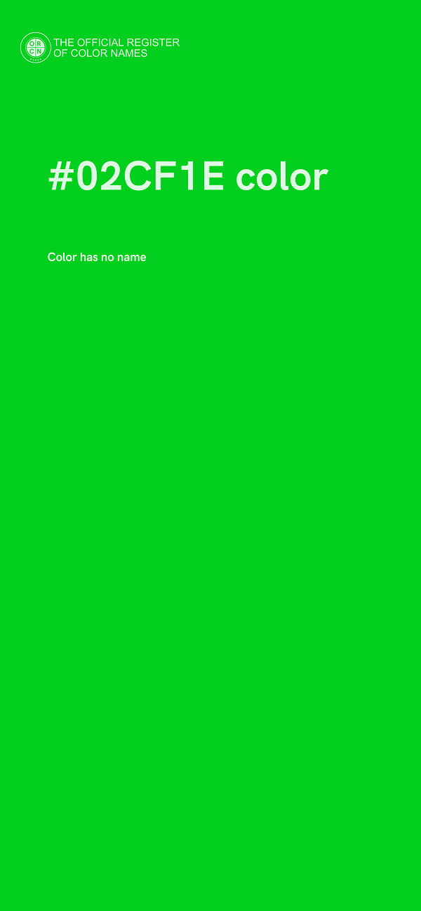 #02CF1E color image