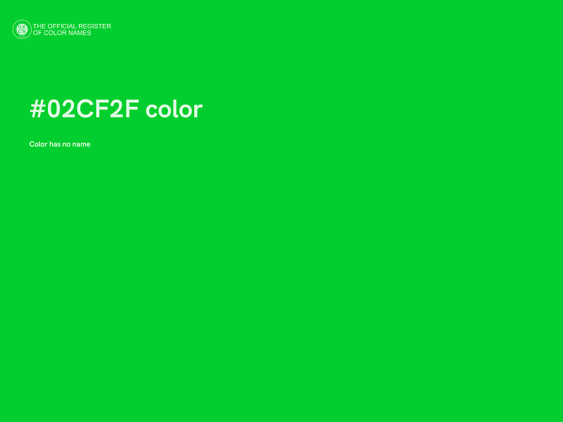 #02CF2F color image
