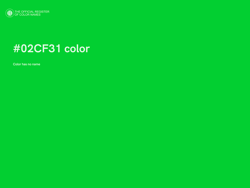 #02CF31 color image