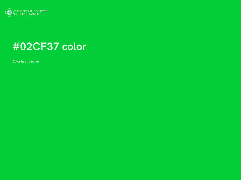 #02CF37 color image