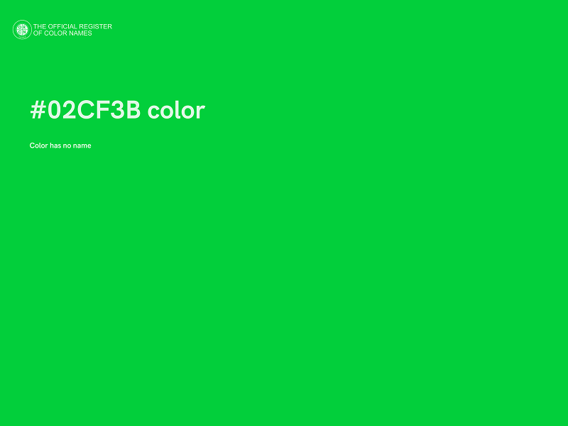 #02CF3B color image