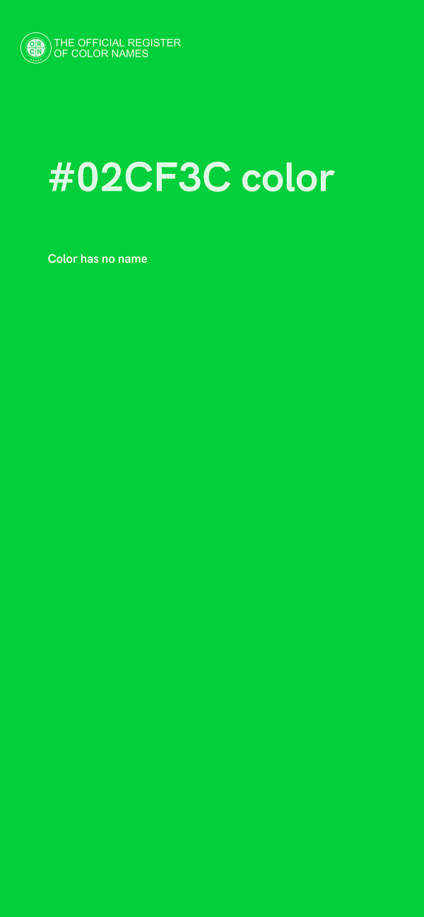 #02CF3C color image
