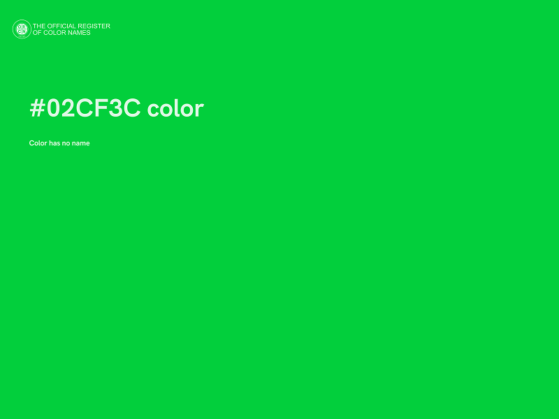 #02CF3C color image
