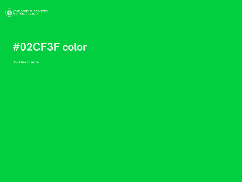 #02CF3F color image