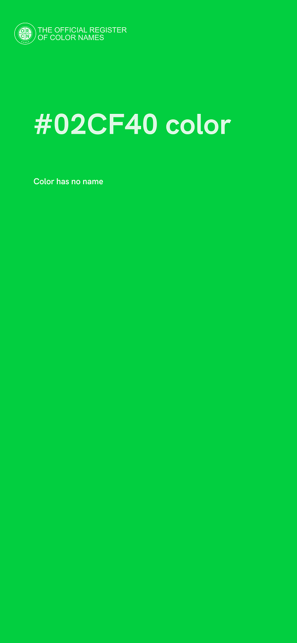 #02CF40 color image