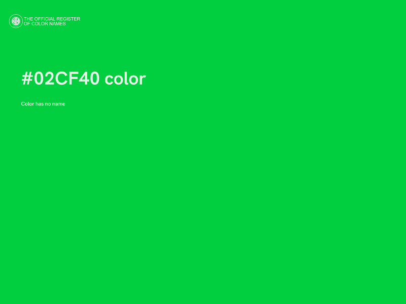 #02CF40 color image