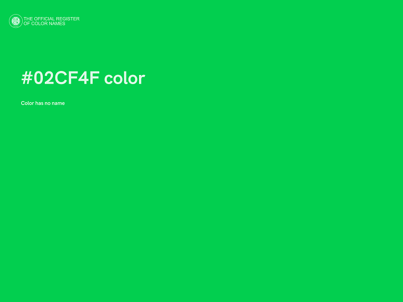 #02CF4F color image