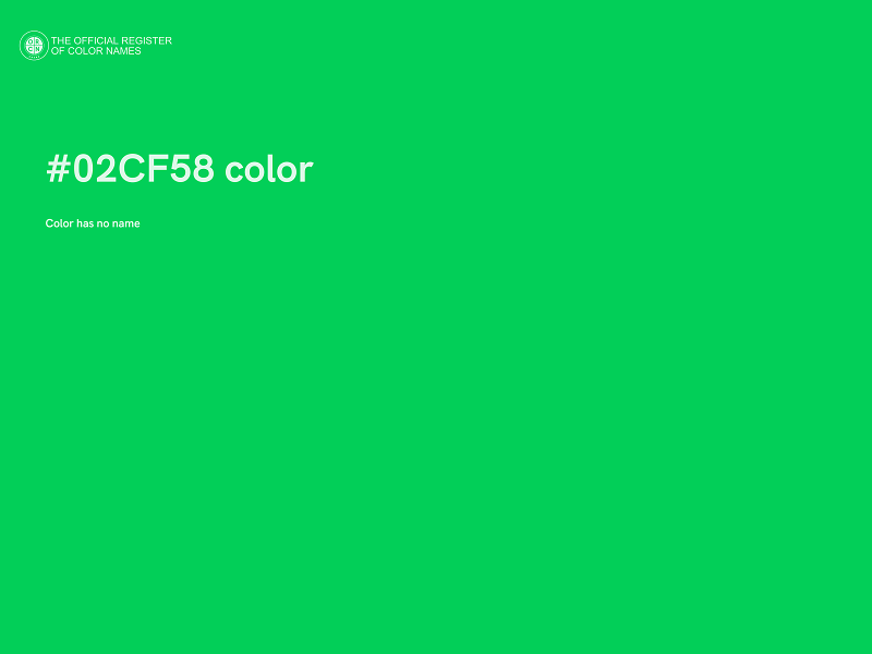 #02CF58 color image