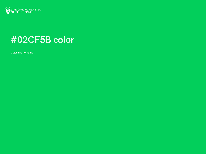 #02CF5B color image