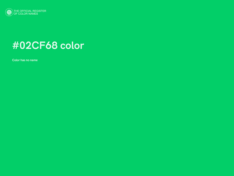 #02CF68 color image