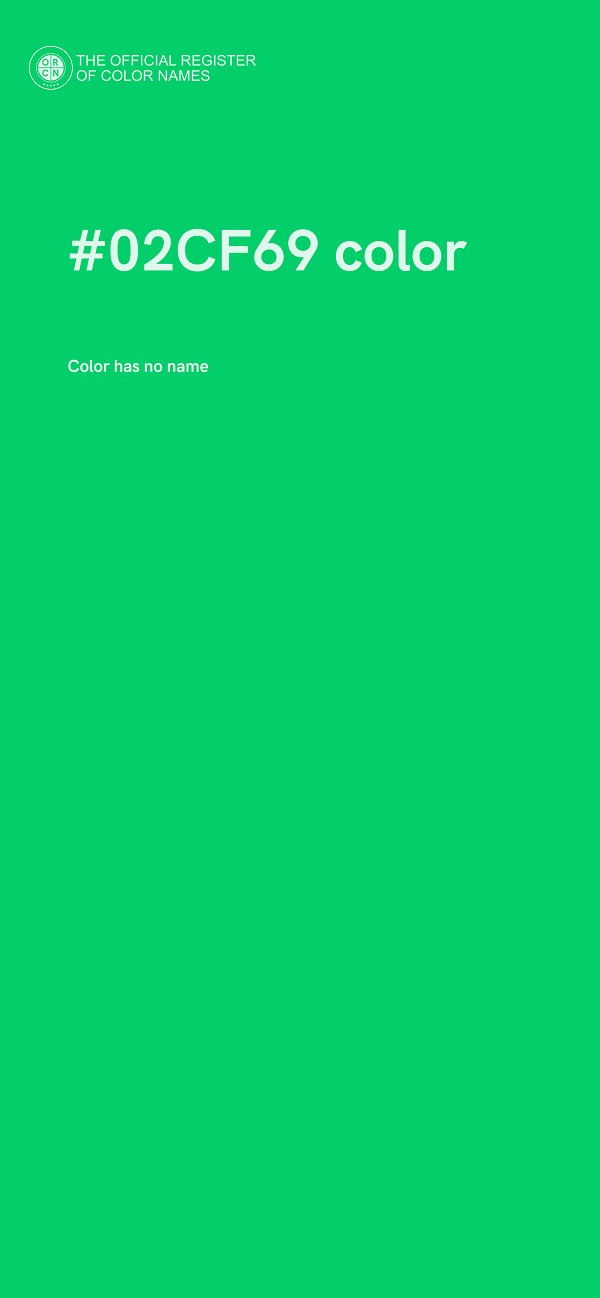 #02CF69 color image