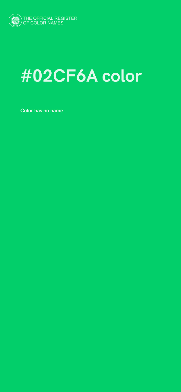 #02CF6A color image