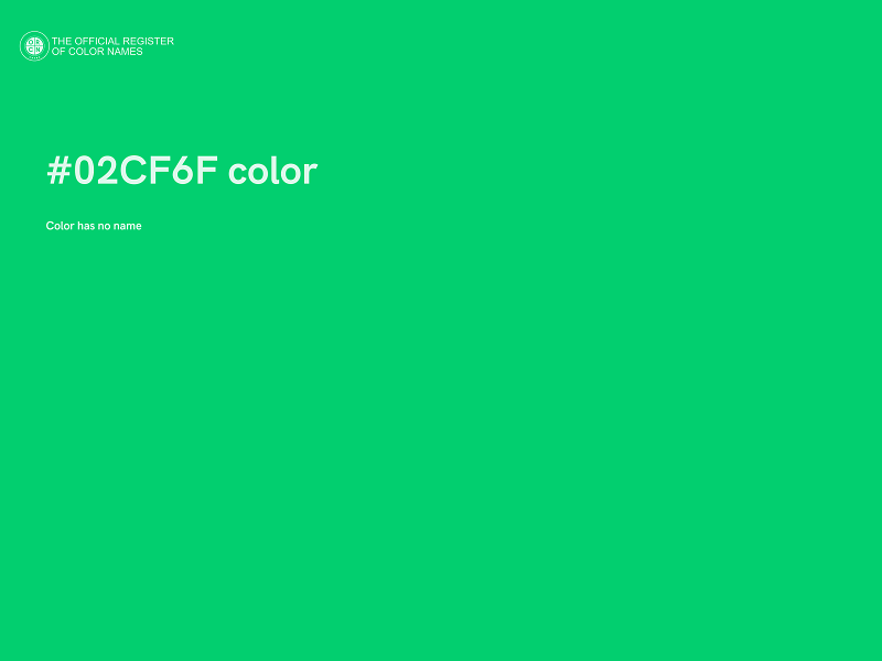 #02CF6F color image