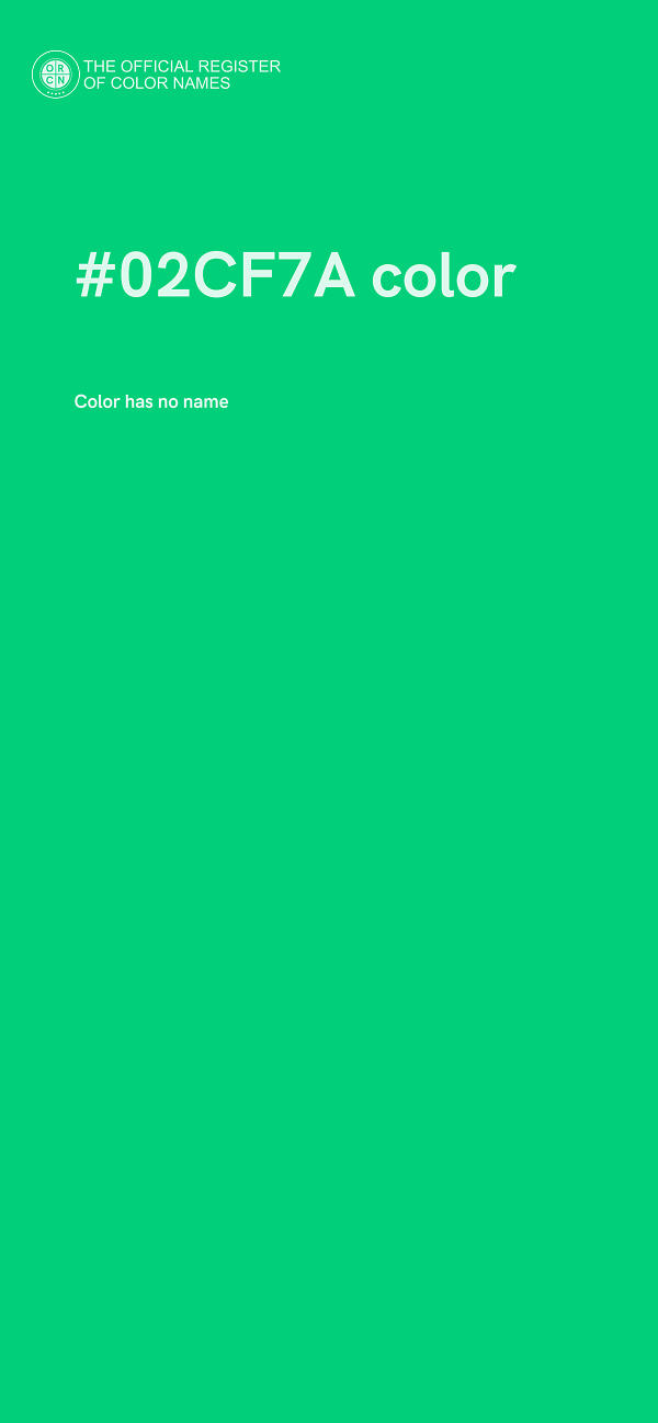 #02CF7A color image